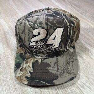 VTG Jeff Gordon Camo Snapback Hat NASCAR Racing Competitor View Real Tree Cap